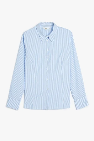 Koton Blue Striped Women's Shirt