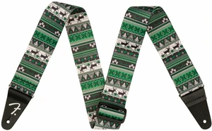 Fender Ugly Xmas Sweater GFI Curea de chitară Green Fair Isle