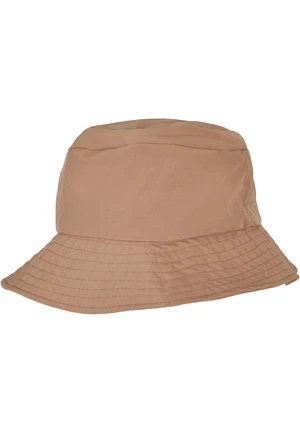 Beige cap with elastic bucket