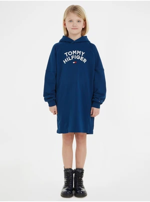 Blue Girls' Hoodie Dress Tommy Hilfiger - Girls