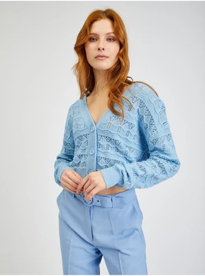 Light Blue Women's Patterned Cardigan ORSAY - Women