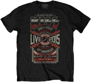 Kiss T-Shirt Japan Live 2015 Unisex Black 2XL