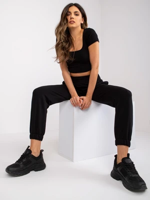 Black sweatpants with pockets from RUE PARIS