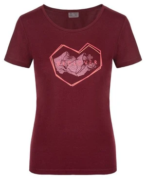 Women's outdoor T-shirt Kilpi GAROVE-W dark red