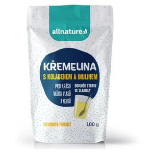 ALLNATURE Křemelina s kolagenem a inulinem příchut citrón 100 g