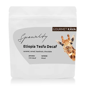 GourmetKáva Specialty - Etiopie Tesfa DECAF 250g, zrnková,GourmetKáva Specialty - Etiopia Tesfa DECAF - bezkofeinová 250g