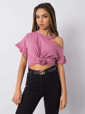 Dark pink cotton blouse