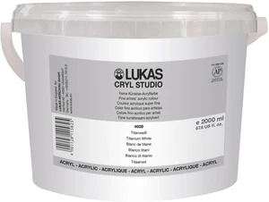 Lukas Cryl Studio Peinture acrylique Titanium White 2 L 1 pc