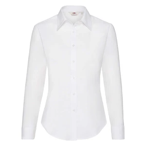 White lady-fit classic shirt Oxford Fruit Of The Loom