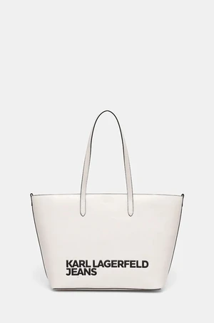 Kabelka Karl Lagerfeld Jeans bílá barva, 246J3057