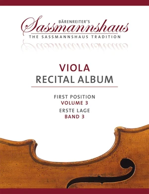 Bärenreiter Viola Recital Album, Volume 3 Noten