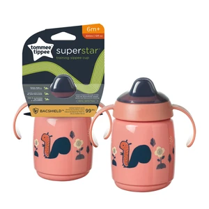 TOMMEE TIPPEE Superstar Sippee Netečúci hrnček 6m+, ružový 300 ml