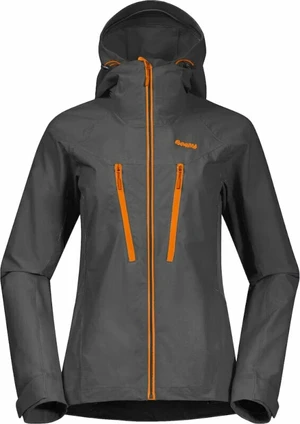 Bergans Cecilie Mountain Softshell Women Solid Dark Grey/Cloudberry Yellow XS Outdoorová bunda