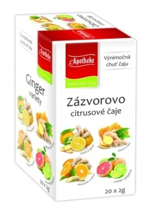 APOTHEKE Premier Selection čaj zázvor-citrus zmes vrecúška 20 x 2 g