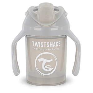 TWISTSHAKE Učiaci sa netečúci hrnček pastelovo sivý 230 ml