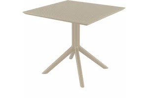 Záhradný stôl 80 cm Šedohnědá taupe