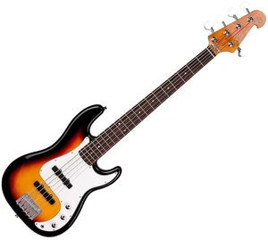 SX SPB625 3-Tone Sunburst Gitara basowa 5-strunowa