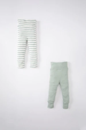 DEFACTO Baby Boy Striped Ribbed Camisole 2-Piece Trousers