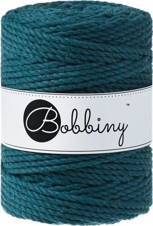 Bobbiny 3PLY Macrame Rope 5 mm 100 m Peacock Blue Zsinór