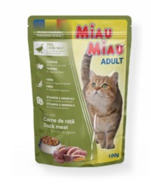 Miau Miau Vrecko Adult Duck - 100g