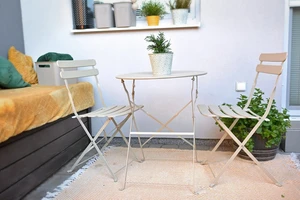 Záhradný bistro set 3 ks Béžová