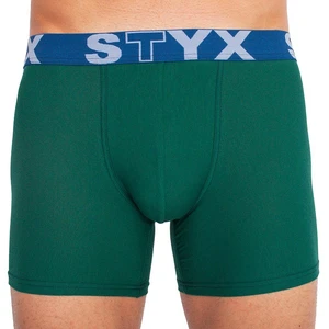 Men's boxers Styx long sports rubber dark green