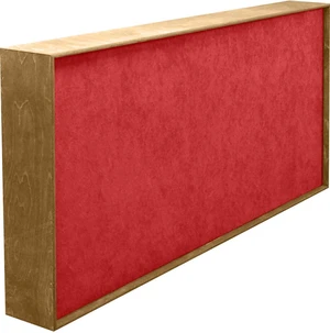 Mega Acoustic FiberExcellent120 Natural/Red Panneau de bois absorbant