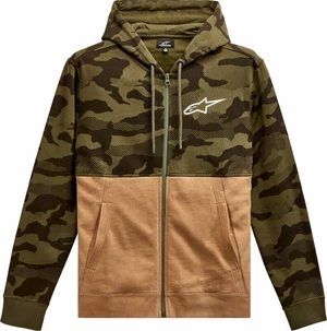 Alpinestars Camo Block Hood Military/Sand M Horgászpulóver