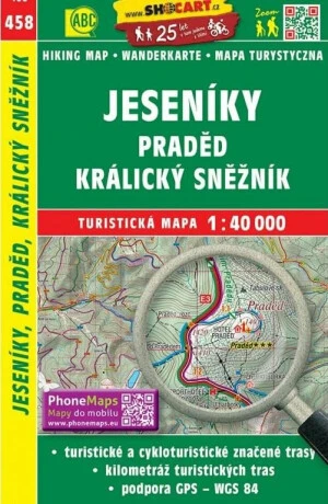 Jeseníky, Praděd, Králický Sněžník 1:40 000