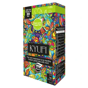 KYUFI Instant Green tea Mint instantní nápoj 15 x 0,9 g