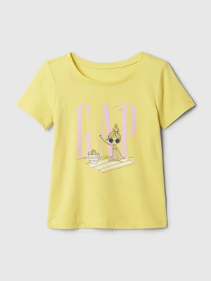 Yellow girly T-shirt with GAP logo