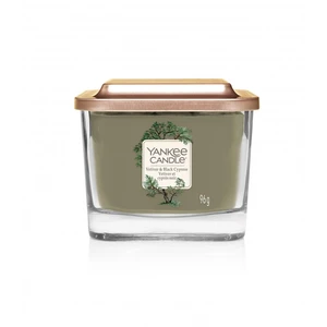 Yankee Candle Aromatická sviečka malá hranatá Vetiver & Black Cypress 96 g