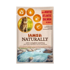 IAMS Naturally Adult losos v omáčce kapsička 85 g