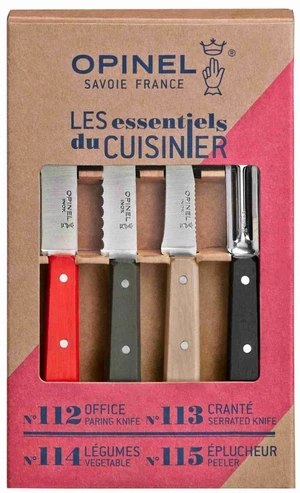 Opinel Les Essentiels Loft Box Set Piknikový, kuchyňský nůž