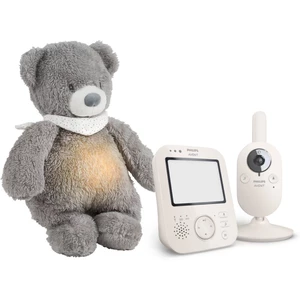 Philips Avent Baby Monitor SCD891/26+NATTOU Sleepy Bear Grey darčeková sada 0 m+(pre bábätká)