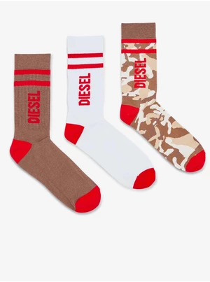 Diesel Ponožky - SKM-RAY-THREEPACK SOCKS viacfarebné
