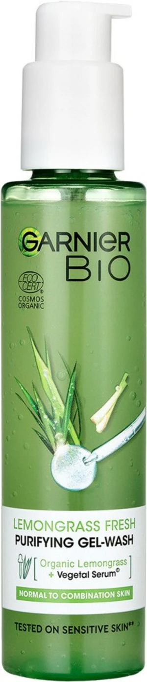 GARNIER BIO Intenzivní čisticí gel s org. esenciálním olejem z citronové trávy a s org. aloe vera 150 ml