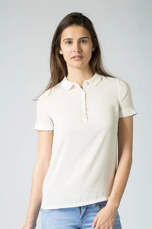 Polo tričko - Tommy Hilfiger POLO BLOUSE SS biele