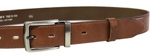 Penny Belts Pánský kožený společenský opasek 35-020-2-48 brown 90 cm