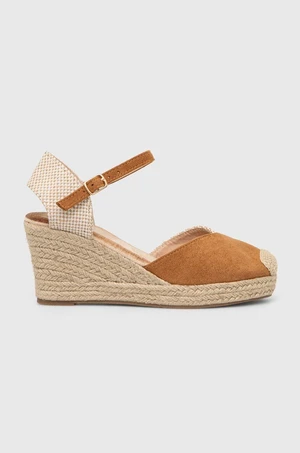 Espadrilky Answear Lab hnědá barva, na klínku