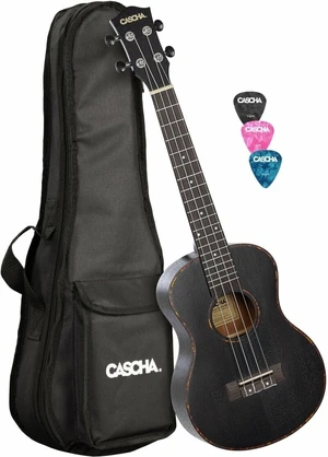 Cascha HH2305 Premium Tenorové ukulele Černá