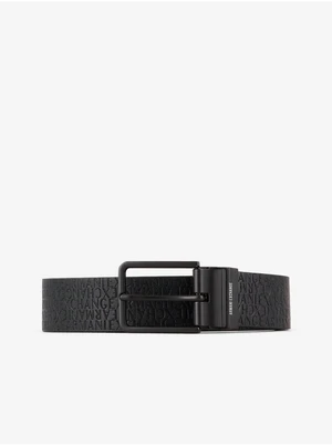 Black Men's Leather Strap Armani Exchange - Men