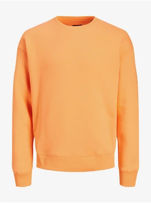 Orange Mens Basic Sweatshirt Jack & Jones Star - Men