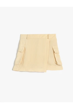 Koton Shorts, Skirt with Pocket. Elastic Waist.