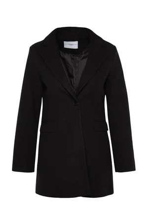 Trendyol Black Limited Edition Premium Stamped Coat