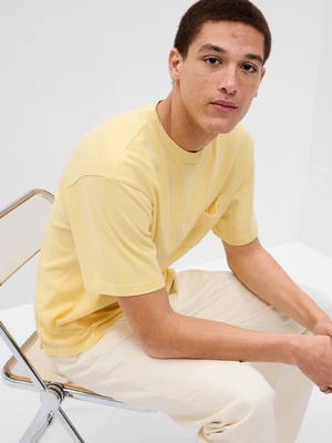 Yellow men's T-shirt with pocket GAP