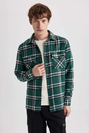 DEFACTO Regular Fit Woodcutter Plaid Long Sleeve Shirt