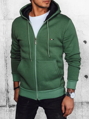 Men's Green Dstreet Zipper Sweatshirt