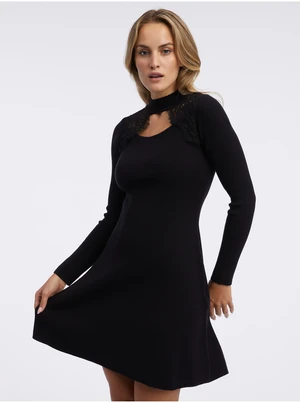 Orsay Black Ladies Knitted Dress - Women