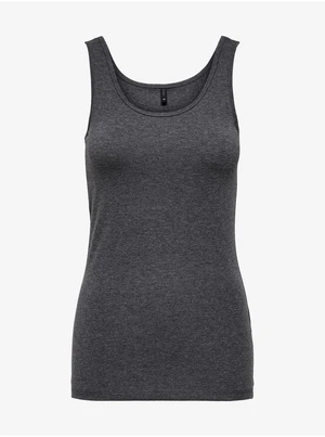 Women's Basic Tank Top ONLY Live Love - Dark Grey